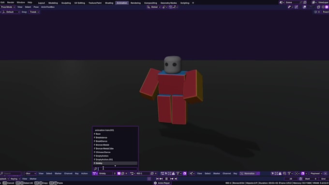 create game ready roblox animations for r6 and r15 characters