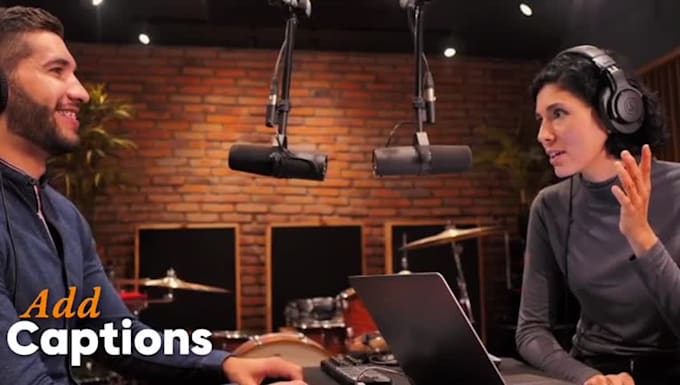 professionally edit your video podcast with captions and engaging visuals