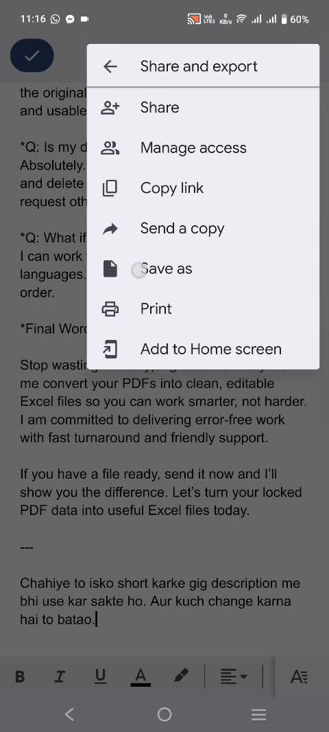 pdf to excel conversion 24h delivery 100 percent accurate