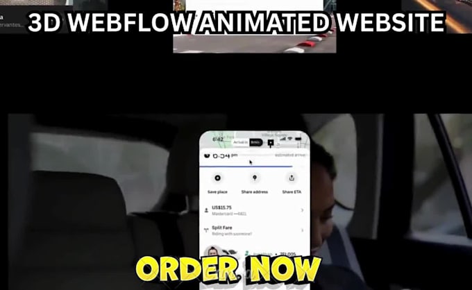 3d animated webflow website interactive website spline gsap scroll animation