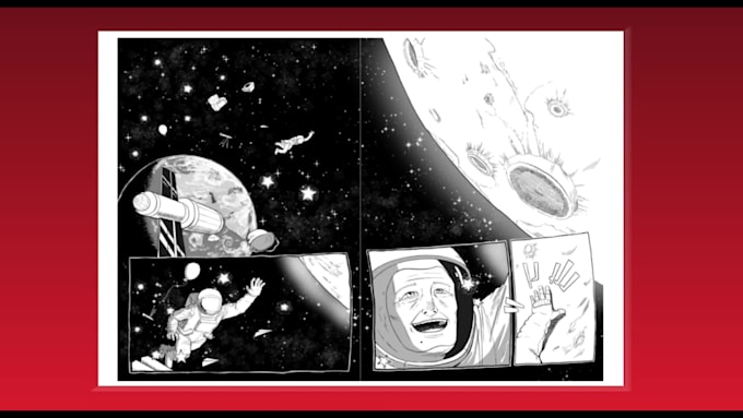 Draw black and white manga page by Mereke_almaz | Fiverr