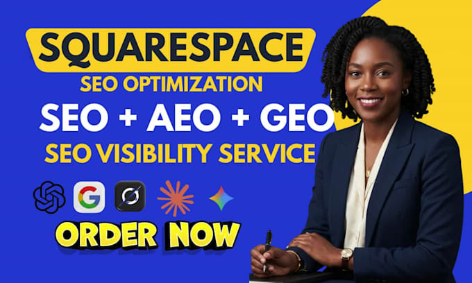 do squarespace aeo, GEO, SEO, website optimization, squarespace web optimization