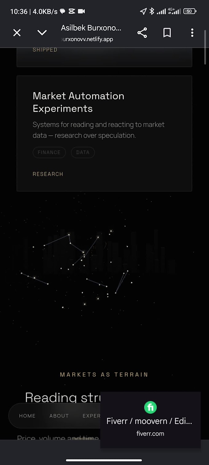 create unique 3d websites