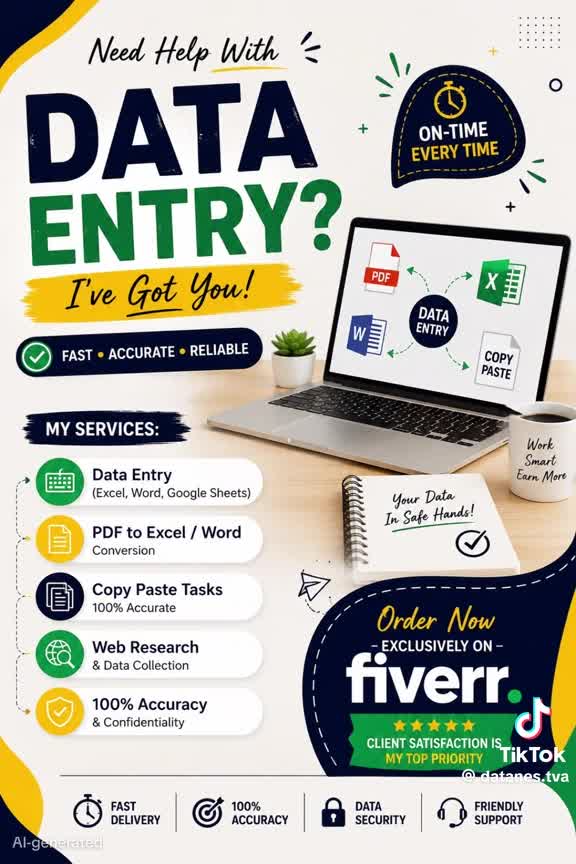 do fast accurate data entry in excel and google sheets