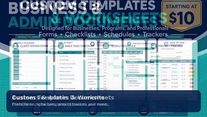 create professional forms, checklists and business documents