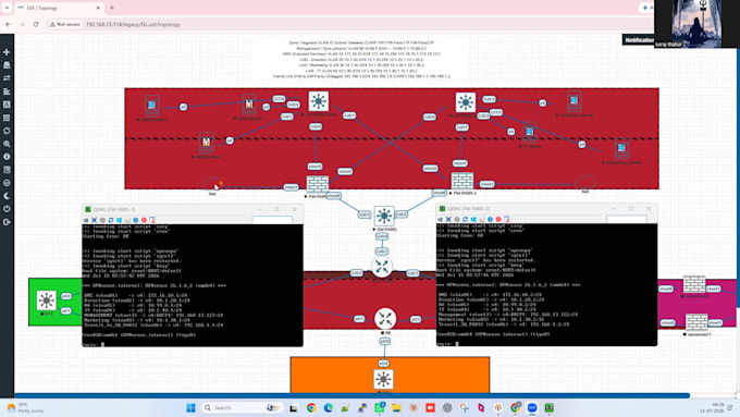 do your networking projects in packet tracer and eveng