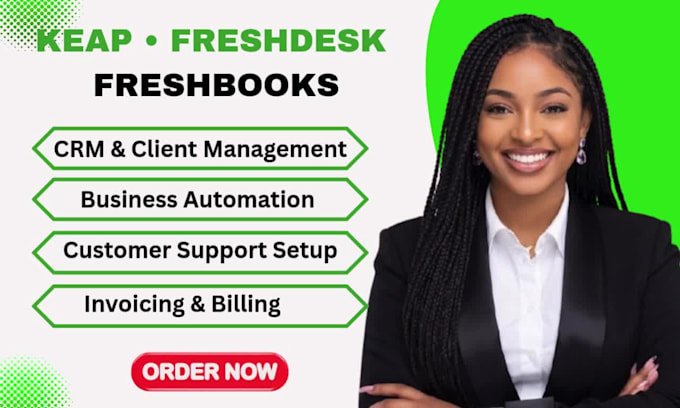 setup keap freshdesk and freshbooks business workflows