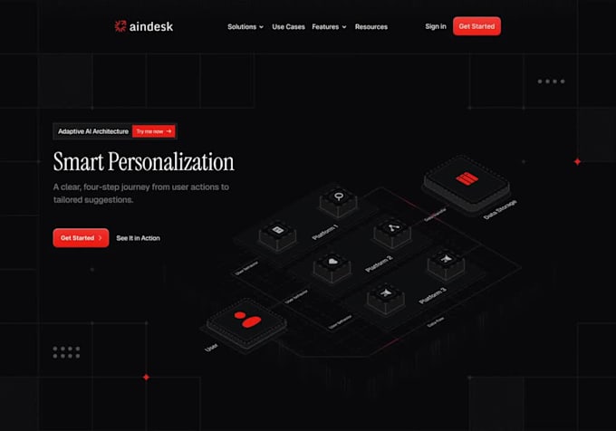 create a a custom 3d isometric loop animation for web and app