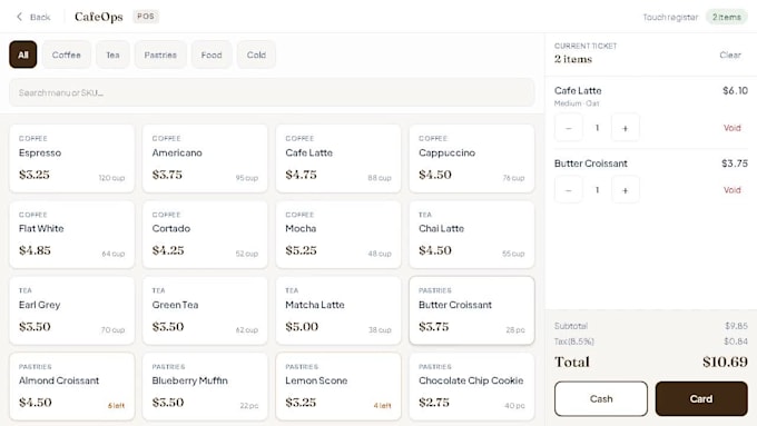 create custom ai software for pos and inventory tracking