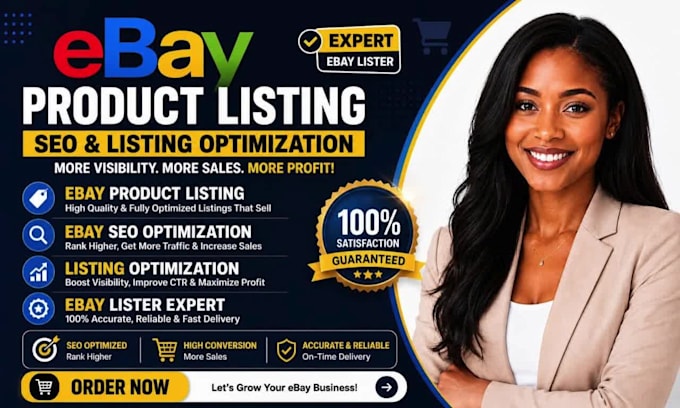 do ebay product listing, ebay SEO, ebay listing optimization, ebay lister expert