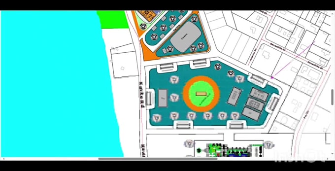 do autocad 2d site, town, parcel land subdivision planning