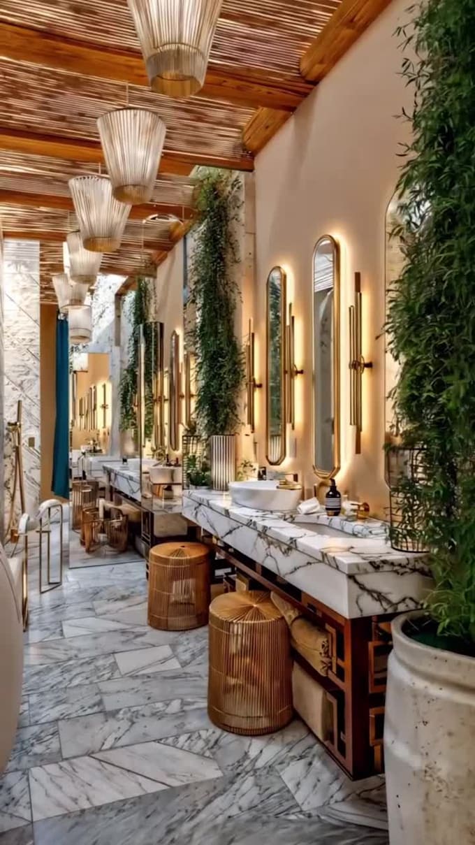 design modern restaurant, cafe or office interior with realistic 3d rendering