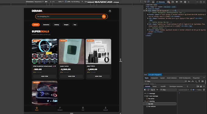 develop responsive modern website