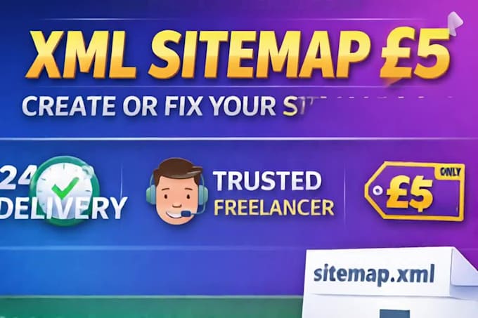 create or fix an upload ready XML sitemap in under 24 hours