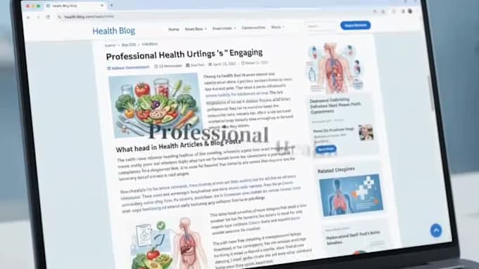 write SEO health blog posts and wellness articles