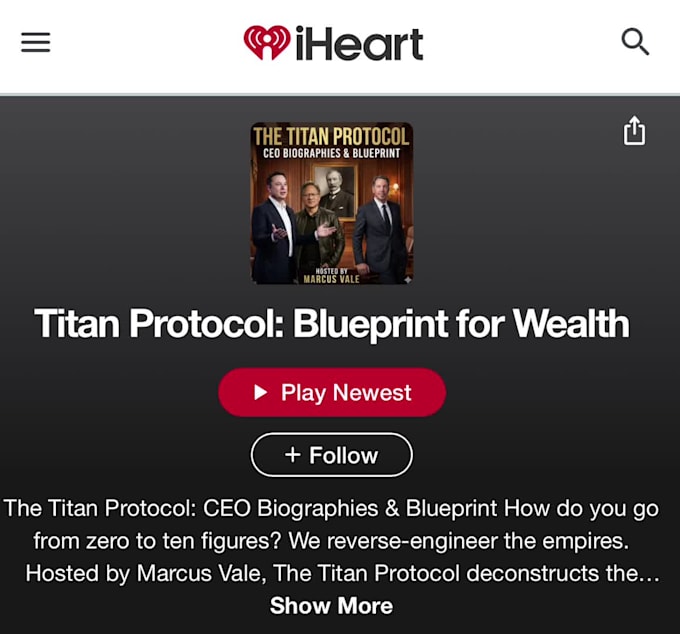 create a titan podcast episode about you for apple,spotify, and amazon