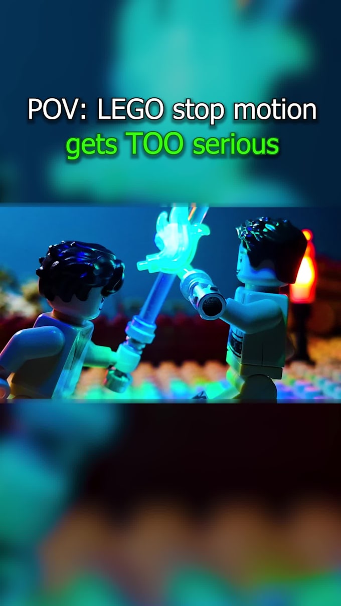 create lego stop motion animations at 24 fps