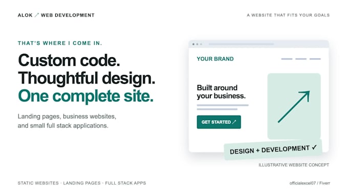 build static websites, landing pages and full stack apps