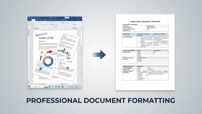 l convert PDF to word, format docx documents, and design professional files