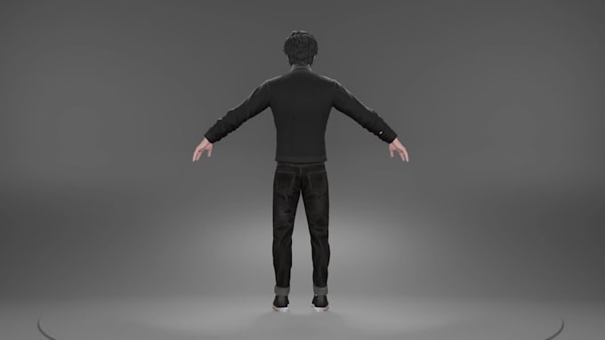 create anime style 3d character