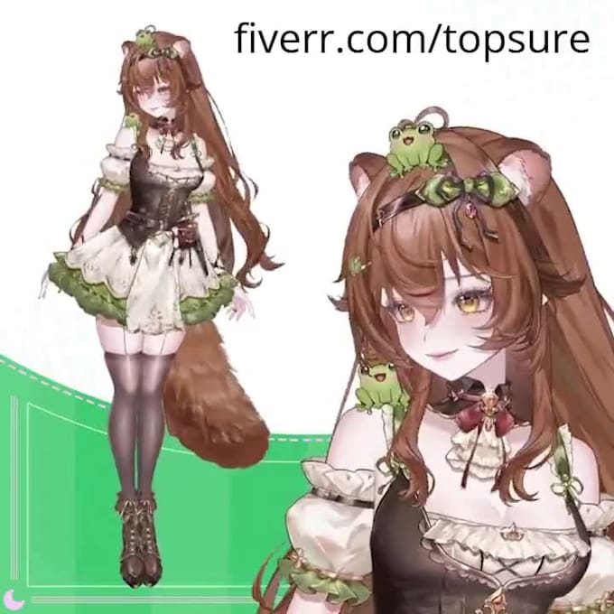 custom anime vtuber model commission live2d cubism rigging vtube studio avatar