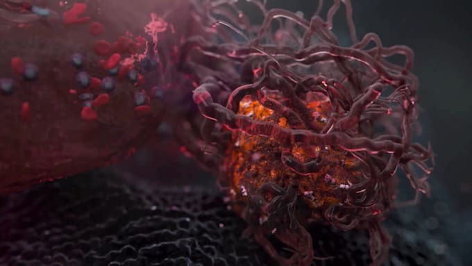 create 3d medical animation for cancer immunotherapy biotech pharmaceutical