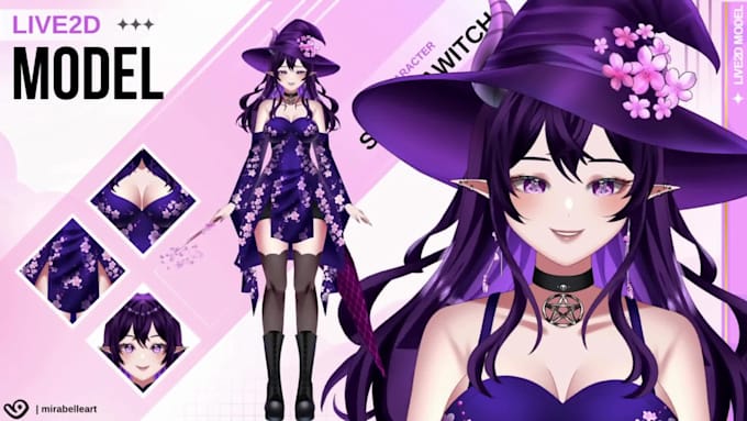 design and rig vtuber avatar live2d model pngtuber motion capture face tracking