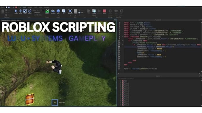 build custom roblox scripts, gameplay systems and luau mechanics
