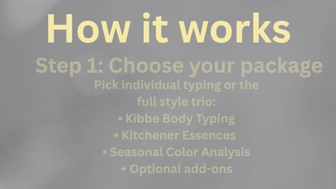 give you a personal style analysis