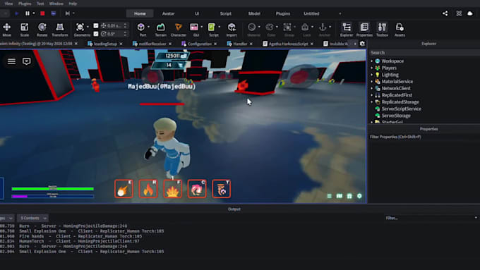 script custom game mechanics, game system, ui for your roblox game