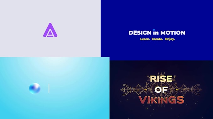 create custom 2d logo animation video, motion graphics, intros and outros
