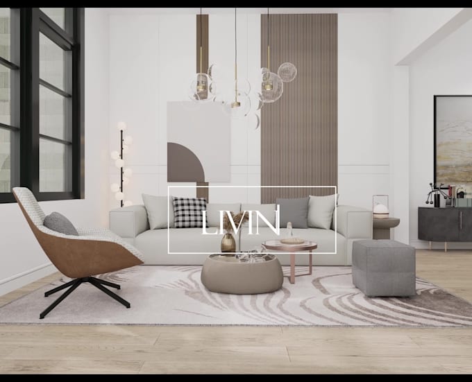design modern house exterior with photorealistic 3d renders