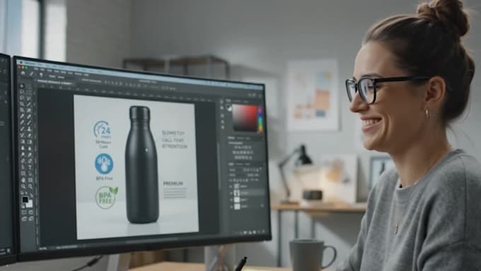 create professional amazon hero images and product