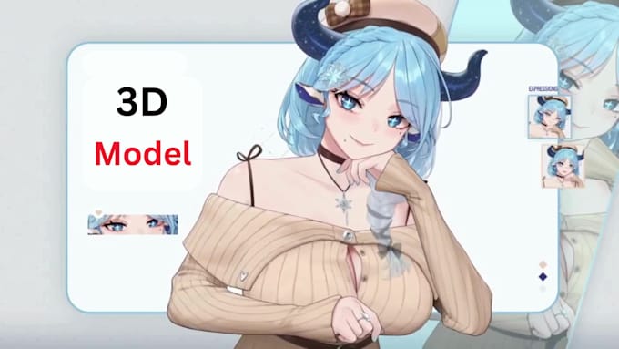 create custom 3d model for your music video, 3d character rigging and animation