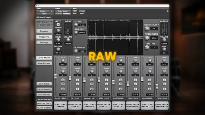 replace, trigger, and enhance your live drum tracks
