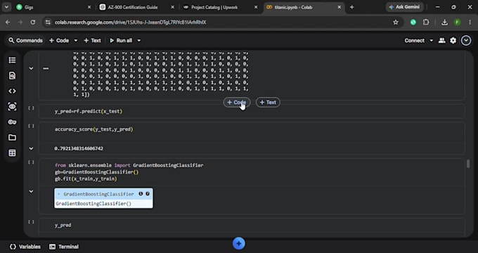 create machine learning ,deep learning and computer vision models