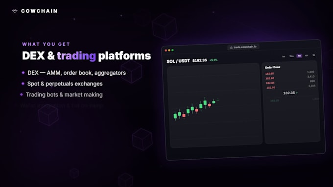 develop a crypto trading platform dex or exchange
