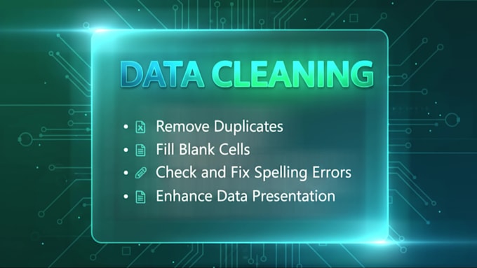 do data cleaning by excel