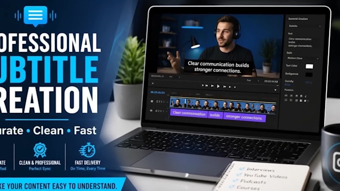 add professional subtitles videos