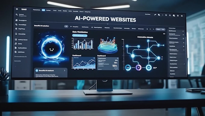 develop a modern 3d website or ai powered landing page