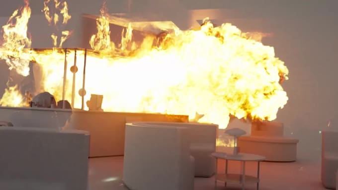 do vfx, fire explosion, smoke effect, compositing particles, dust, horror effect
