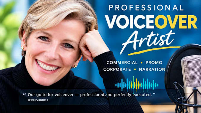 record a professional american female voiceover