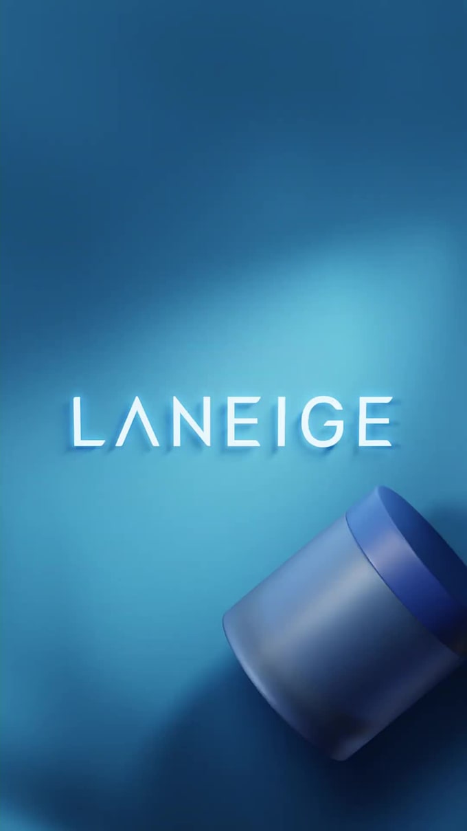 create premium 3d face cream animation  product rendering