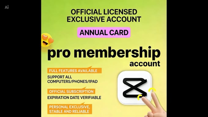 create a capcut pro annual account