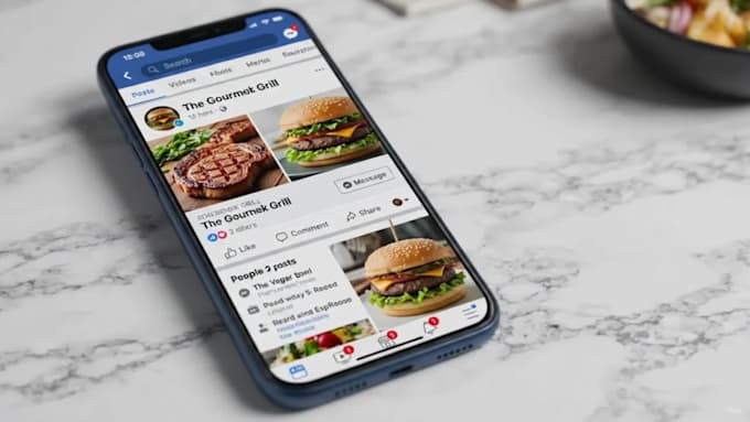 setup and optimize social media pages for restaurant and cafe