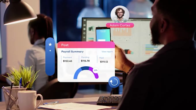 do UI motion graphic saas video ai software animation app promo saas explainer