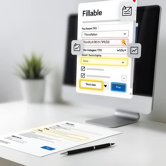 convert excel or word to fillable PDF editable PDF design