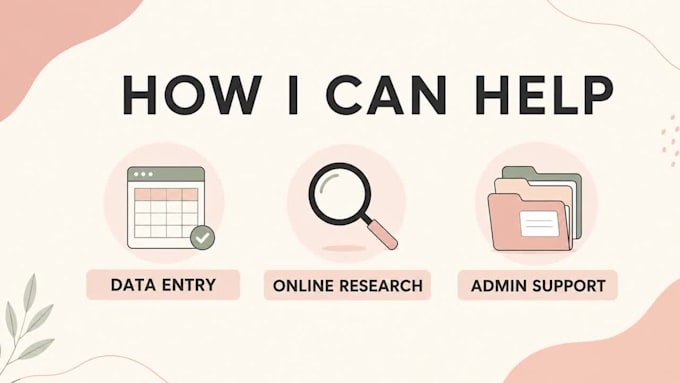 virtual admin assistant , data entry online research admin support