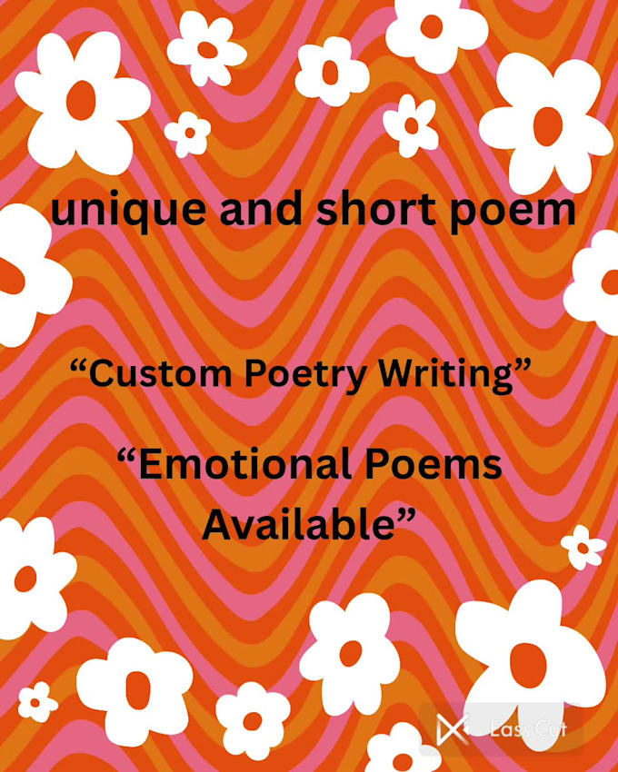 write custom poem and mini quotes