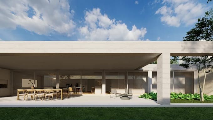 create photorealistic architectural 3d renderings